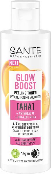 SANTE Glow Boost Peeling Toner AHA, Aminosäure &amp; Bio-Aloe Vera