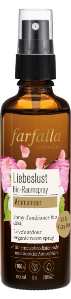 FARFALLA Aromamour, Liebeslust Bio-Raumspray, 75ml