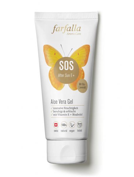 FARFALLA SOS After Sun E+ Aloe Vera Gel, 100 ml