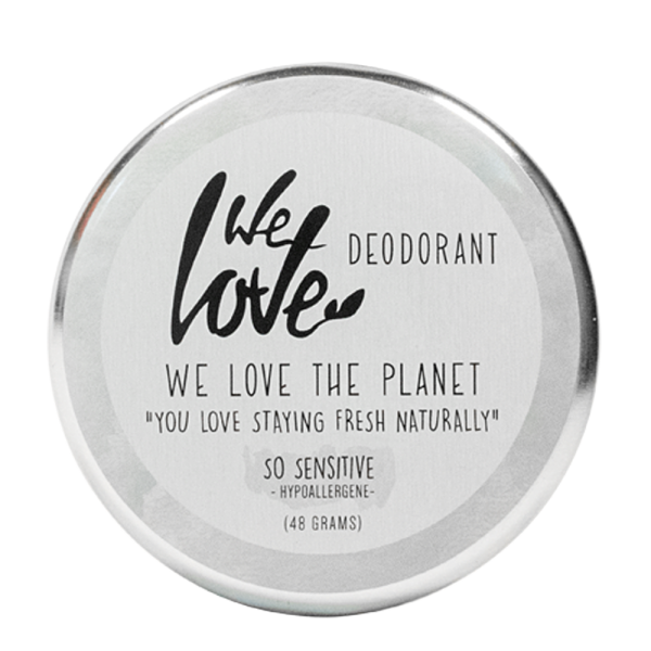 We Love The Planet Natürliche Deodorant Creme - So Sensitive, 48g