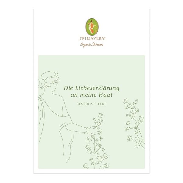 PRIMAVERA Endverbraucher Broschüre Naturkosmetik Gesichtspflege