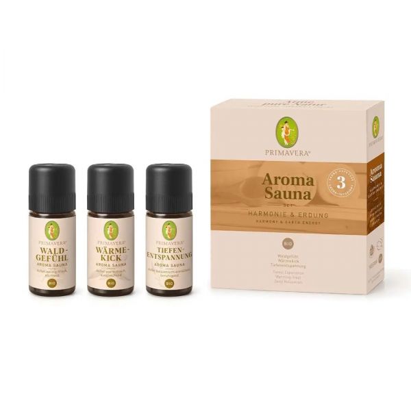 PRIMAVERA Set Aroma Sauna Harmonie &amp; Erdung 3 x 10 ml