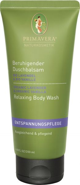 PRIMAVERA Beruihgender Duschbalsam Bio-Lavendel & Bio-Vanille, 200ml