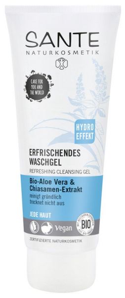 SANTE Erfrischendes Waschgel Bio-Aloe Vera &amp; Chiasamen, 100ml