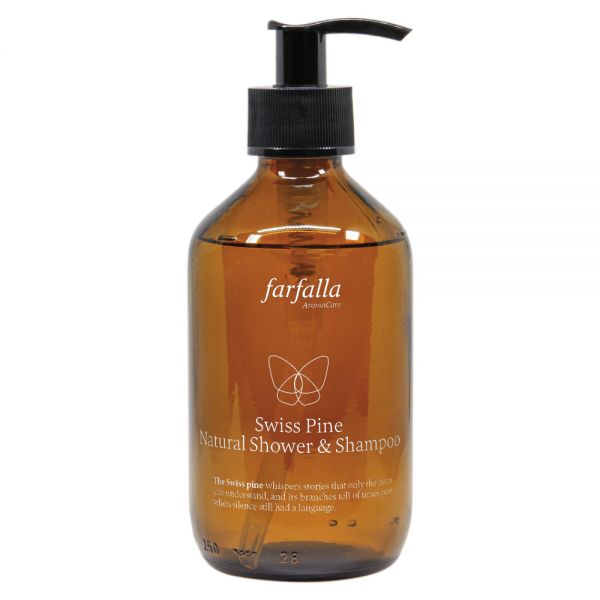 FARFALLA Swiss Pine Natural Shower & Shampoo, 250 ml