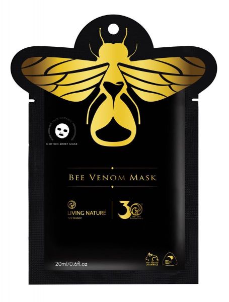 Living Nature Einzelsachet Bee Venom Mask (Bienengiftmaske) für Display, 20ml