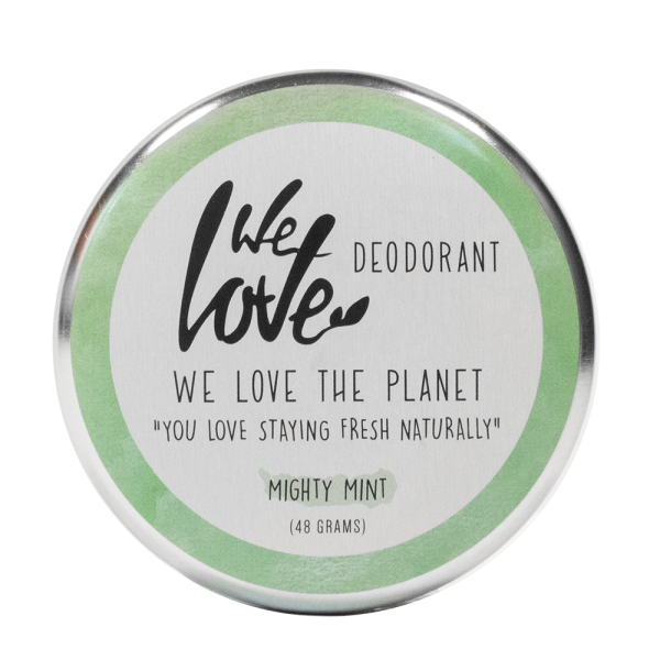 We Love The Planet Natürliche Deodorant Creme - Mighty Mint, 48g