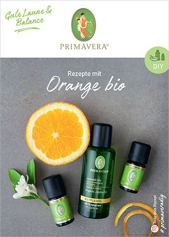 PRIMAVERA DIY Rezeptkarte Orange bio