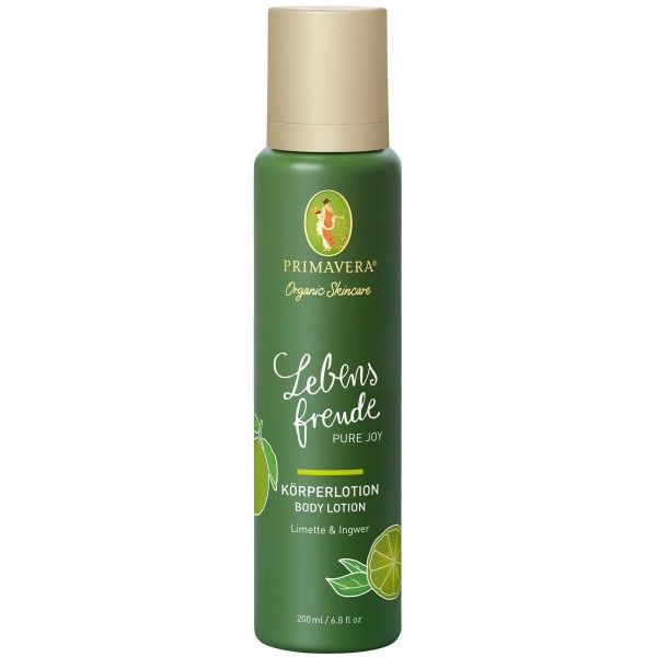 PRIMAVERA Lebensfreude Körperlotion Limette &amp; Ingwer, 200ml