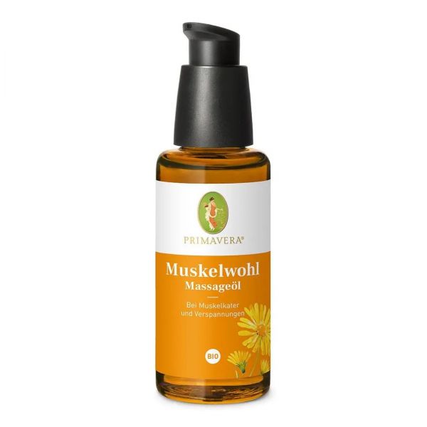 PRIMAVERA Muskelwohl Massageöl bio, 50ml