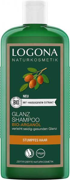 LOGONA Glanz Shampoo Bio-Arganöl, 250 ml