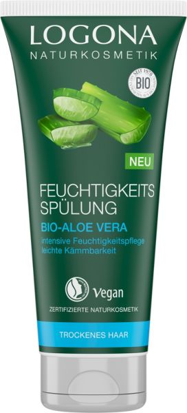 LOGONA Feuchtigkeits-Spülung Bio-Aloe Vera, 200 ml