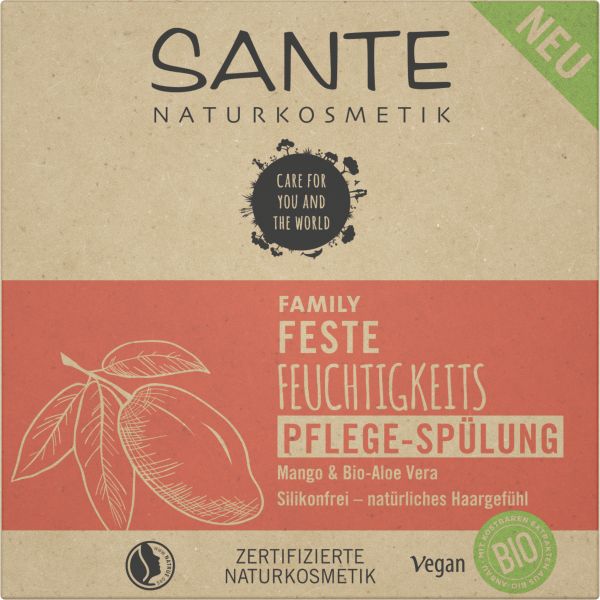 SANTE FAMILY Feste Feuchtigkeits Pflege-Spülung Bio-Mango &amp; Aloe Vera