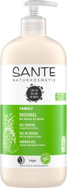 SANTE FAMILY Duschgel Bio-Ananas &amp; Limone 500ml, 500ml