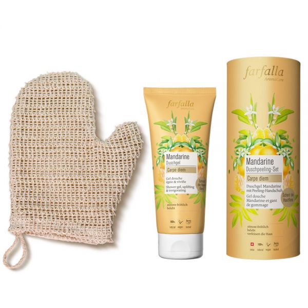 Farfalla Mandarine Duschpeeling-Set