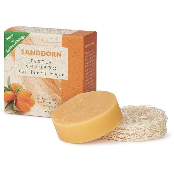 alva Sanddorn Festes Shampoo, 60g