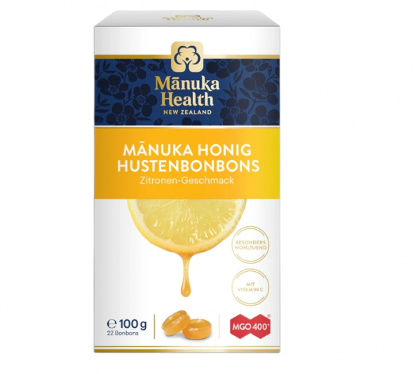 Manuka Health Manuka Honig Hustenbonbons Zitrone, 100g