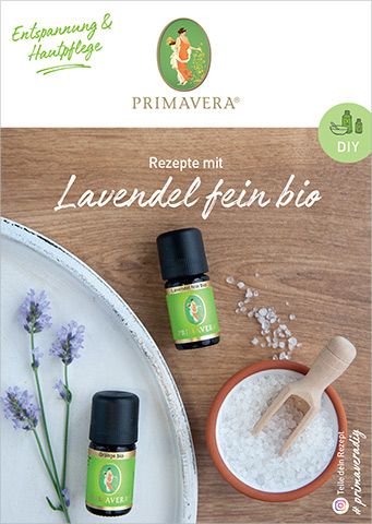 PRIMAVERA DIY Rezeptkarte Lavendel fein bio