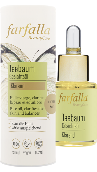 Farfalla Teebaum klärendes Gesichtsöl, 15ml