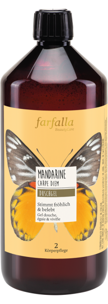 Farfalla Mandarine Carpe Diem Feuchtigkeitsspendendes Duschgel, 1000ml