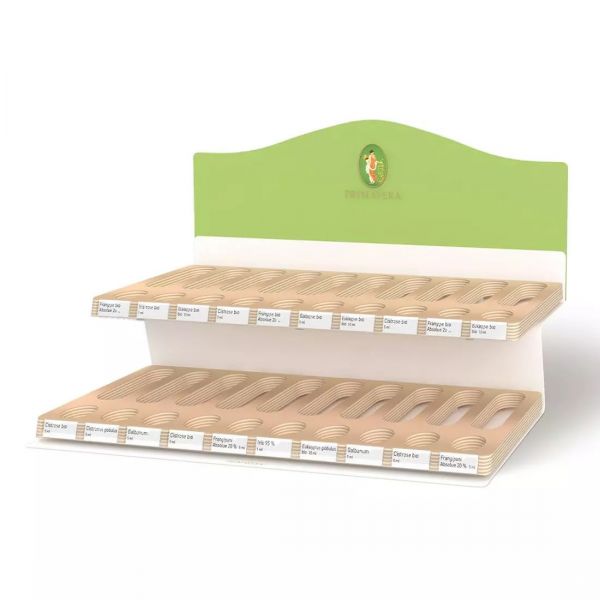 PRIMAVERA Regal-Display Ätherische Öle für 20 Sorten, unbefüllt