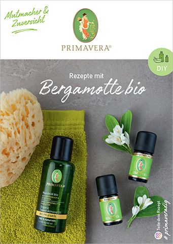 PRIMAVERA DIY Rezeptkarte Bergamotte bio