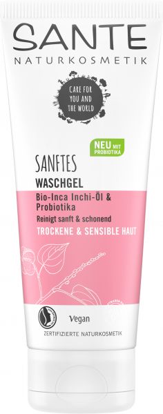 SANTE Sanftes Waschgel Bio-Inca Inchi-Öl &amp; Probiotika, 100ml