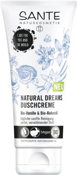 SANTE NATURAL DREAMS Duschcreme Bio-Vanille & Kokosöl