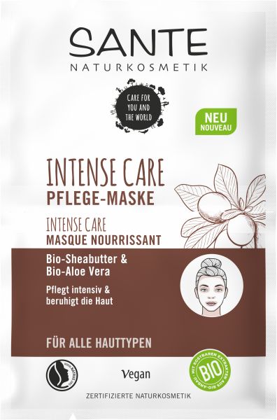 SANTE Intensive Care Pflege-Maske Bio-Sheabutter &amp; Bio-Aloe Vera, 8ml