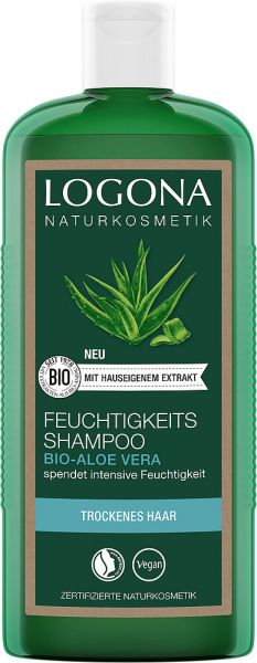 LOGONA Feuchtigkeits-Shampoo Bio-Aloe Vera, 250 ml