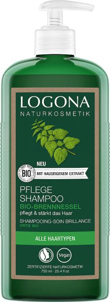 LOGONA Pflege Shampoo Bio-Brennnessel, 750 ml
