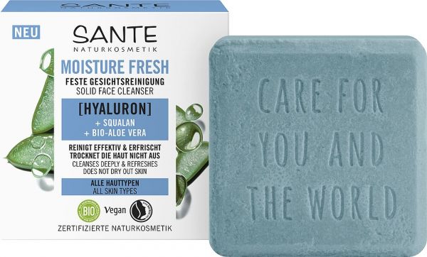 SANTE Moisture Fresh – Feste Gesichtsreinigung Hyaluron, Squalan &amp; Bio-Aloe-Vera