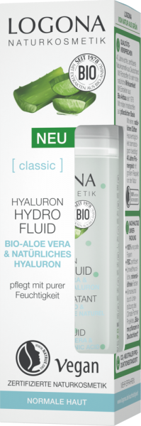 LOGONA CLASSIC Hyaluron Hydro Fluid Bio-Aloe Vera &amp; Hyaluron, 30 ml