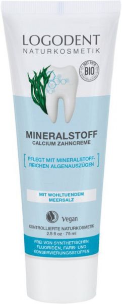 LOGONA MINERALSTOFF Calcium Zahncreme, 75 ml