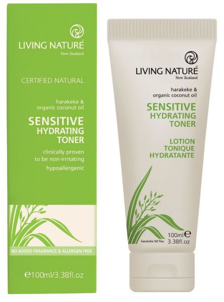 Living Nature SENSITIVE HYDRATING TONER: Sensitives Feuchtigkeitsgel, 100ml