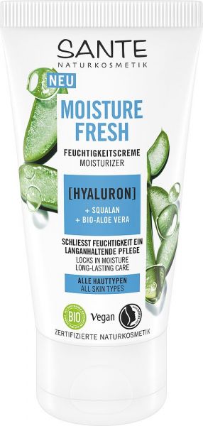 SANTE Moisture Fresh – Feuchtigkeitscreme Hyaluron, Squalan &amp; Bio-Aloe-Vera